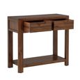 New Monterey Console Table - 2 Drawer - Walnut - Acacia Wood