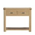 Treviso Oak Console Table - 2 Drawer