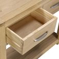 Treviso Oak Console Table - 2 Drawer