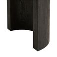 Bibione Console Table - Oval - Curved Panel Legs - Dark Brown