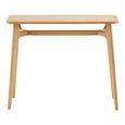 Rennes Oak Console Table - Tapered Legs - Natural