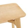 Rennes Oak Console Table - Tapered Legs - Natural