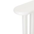 Archie Curved Console Table - Oval - U Legs - White
