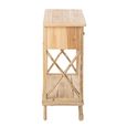 Chamonix Console Table - 3 Drawer - Natural - Fir Wood
