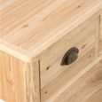 Chamonix Console Table - 3 Drawer - Natural - Fir Wood