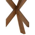 Console Table - Sculptural Cross Base - Natural - Mango Wood