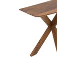 Console Table - Sculptural Cross Base - Natural - Mango Wood