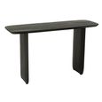 Console Table - Slim Panel Legs - Black - Acacia Wood