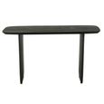 Console Table - Slim Panel Legs - Black - Acacia Wood