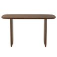 Console Table - Slim Panel Legs - Brown - Acacia Wood