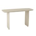 Console Table - Slim Panel Legs - Whitewashed - Acacia Wood