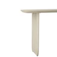 Console Table - Slim Panel Legs - Whitewashed - Acacia Wood