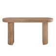 Curved Console Table - Oval - Natural - Mango Wood