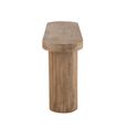 Curved Console Table - Oval - Natural - Mango Wood