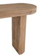 Curved Console Table - Oval - Natural - Mango Wood
