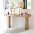 Curved Console Table - Oval - Natural - Mango Wood