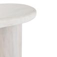 Curved Console Table - Oval - Off White - Marble