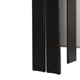 Mathilde Console Table - Oval - Panel Base - Black and Peach - Marble Top