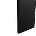Mathilde Console Table - Oval - Panel Base - Black and Peach - Marble Top