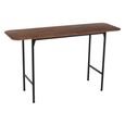 Neo Console Table - Natural and Black - Rubberwood and Metal