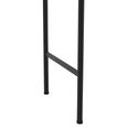 Neo Console Table - Natural and Black - Rubberwood and Metal