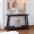 Console Table - Black - Mango Wood