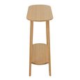 Curved Console Table - Oval - Natural - Bamboo Wood
