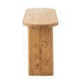 Curved Console Table - Oval - Natural - Teak Wood