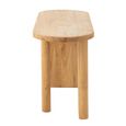 Curved Console Table - Oval - Natural - Teak Wood