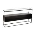 Industrial Console Table - Black - Glass and Metal