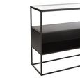 Industrial Console Table - Black - Glass and Metal