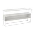 Industrial Console Table - White - Glass and Metal