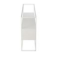 Industrial Console Table - White - Glass and Metal