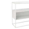 Industrial Console Table - White - Glass and Metal
