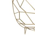 Moza Console Table - Half Moon - Geometric Design - Clear and Gold - Glass and Metal
