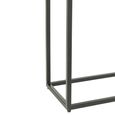 Shanil Console Table - 2 Drawer - Sunburst Desgin - Black - Wood and Metal