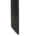 Slatted Console Table - 2 Tier - Black - Recycle Teak Wood