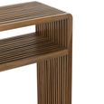 Slatted Console Table - 2 Tier - Natural - Recycle Teak Wood