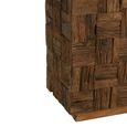 Woody Console Table - Pedestal Base - Natural - Wooden