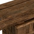 Woody Console Table - Pedestal Base - Natural - Wooden