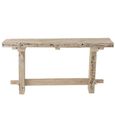 Brut Distressed Console Table - Whitewash - Recycled Wood