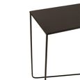 Console Table - Cross Frame - Black - Metal