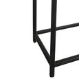 Rough Distressed Console Table - Multi Drawer - Brown and Black - Recycled Wood and Metal