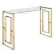 Clearance - Allure Console Table - Clear and Gold - Glass and Metal - FSS16606