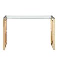 Clearance - Allure Console Table - Clear and Gold - Glass and Metal - FSS16606