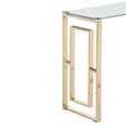 Clearance - Allure Console Table - Clear and Gold - Glass and Metal - FSS16606