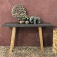 Concrete Top Black Console Table thumbnail