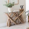 Branchwood Glass Top Console Table thumbnail