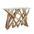 Branchwood Glass Top Console Table thumbnail 2