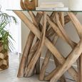 Branchwood Glass Top Console Table thumbnail 3